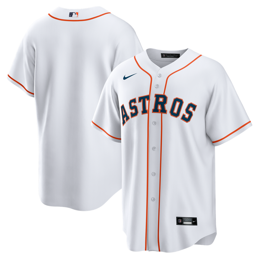 Men's Houston Astros White Home Big & Tall Replica MLB Baseball Jersey - view 1