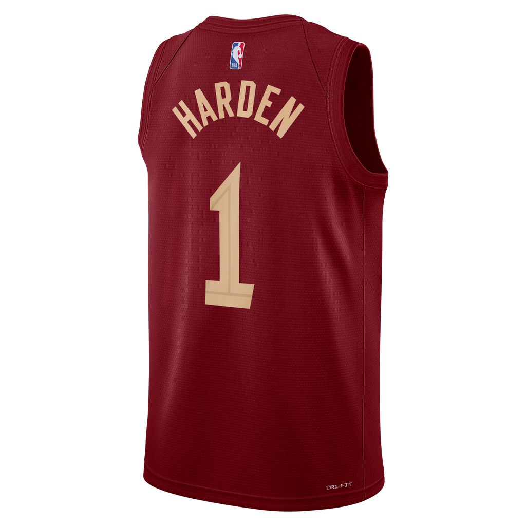 Unisex James Harden Cleveland Cavaliers Icon Edition Swingman NBA Basketball Jersey - Wine - view 4