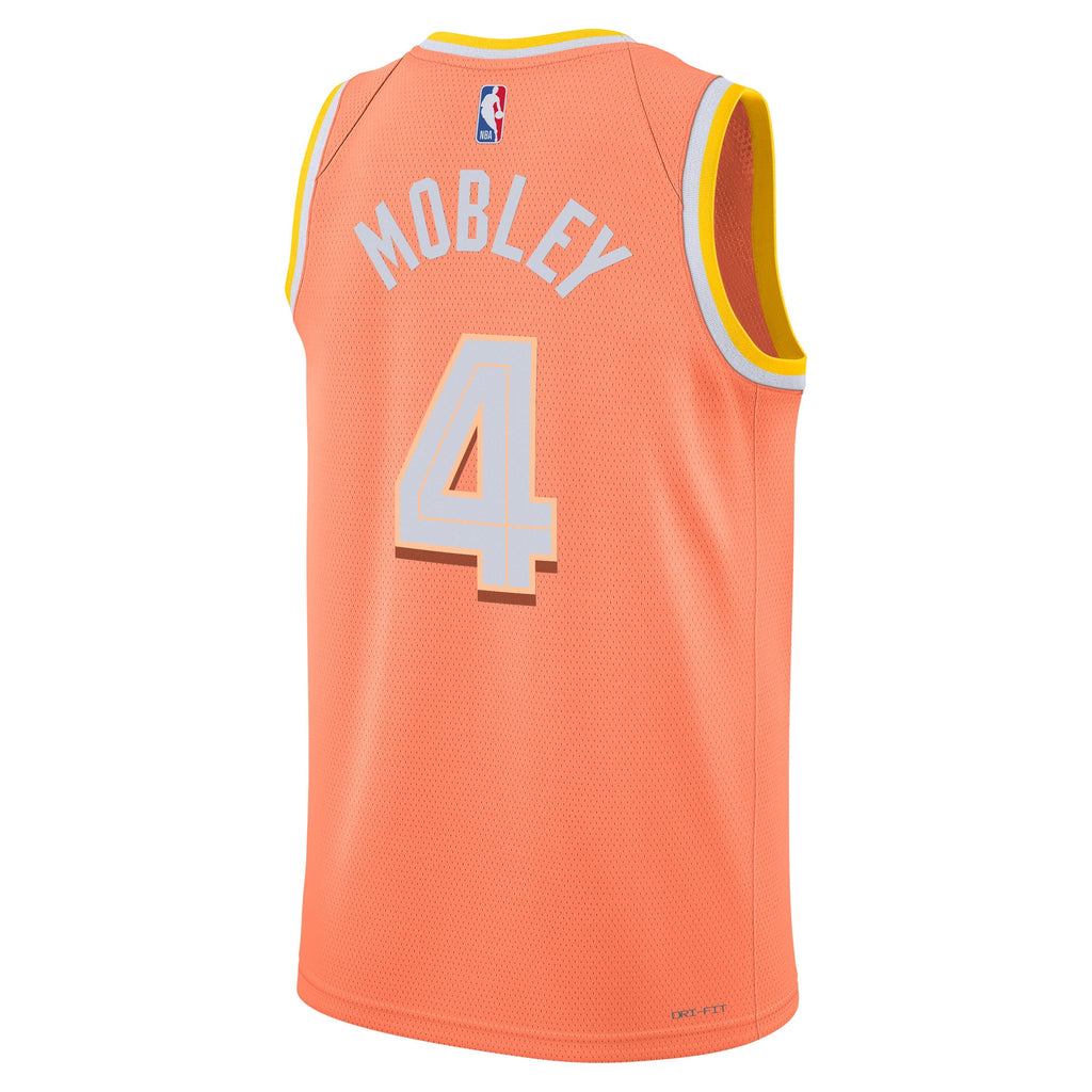 Unisex Evan Mobley Cleveland Cavaliers 2025/26 City Edition Swingman NBA Basketball Jersey - Orange - view 4