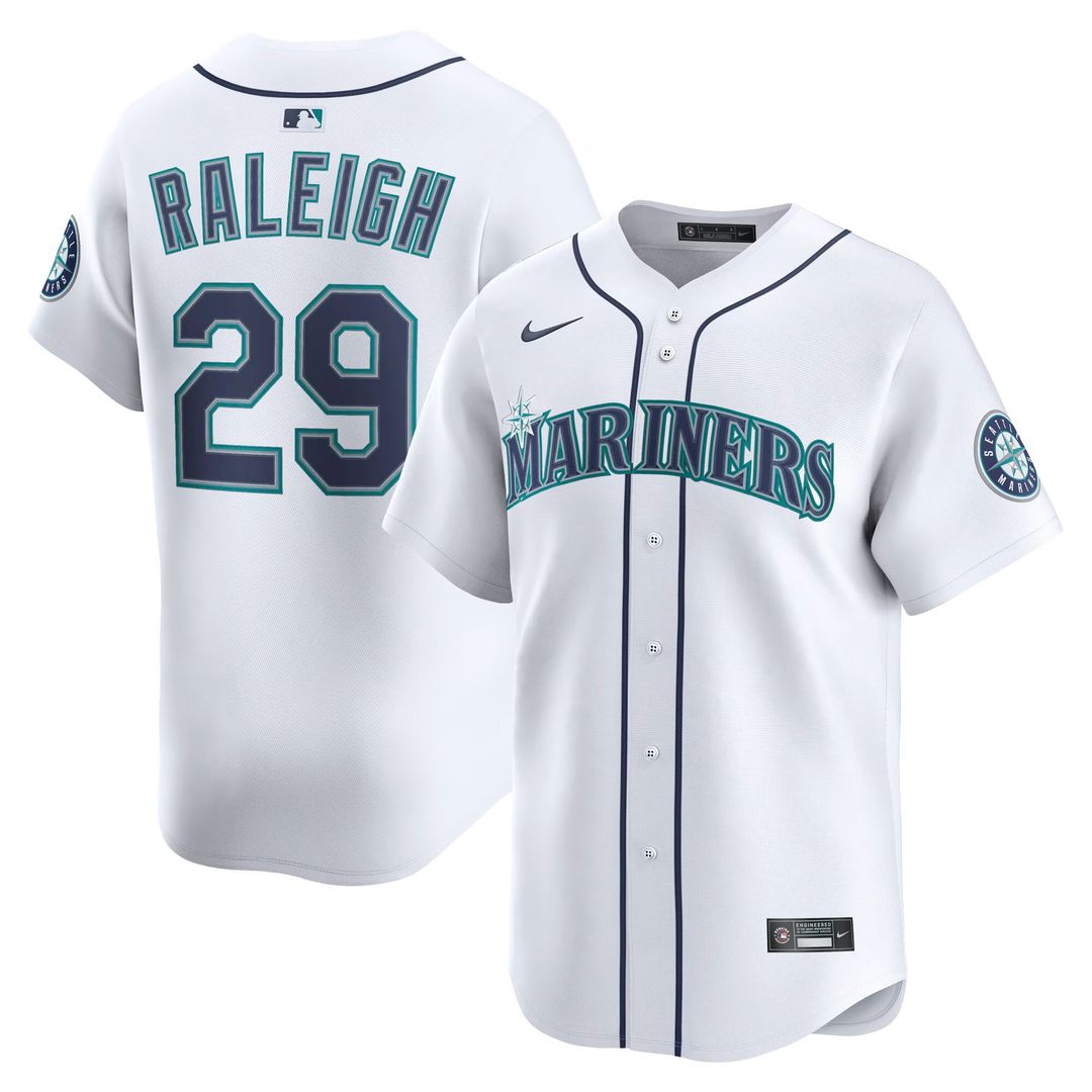 Men's Seattle Mariners Cal Raleigh Teal Alternate Limited MLB Baseball Jersey - view 29