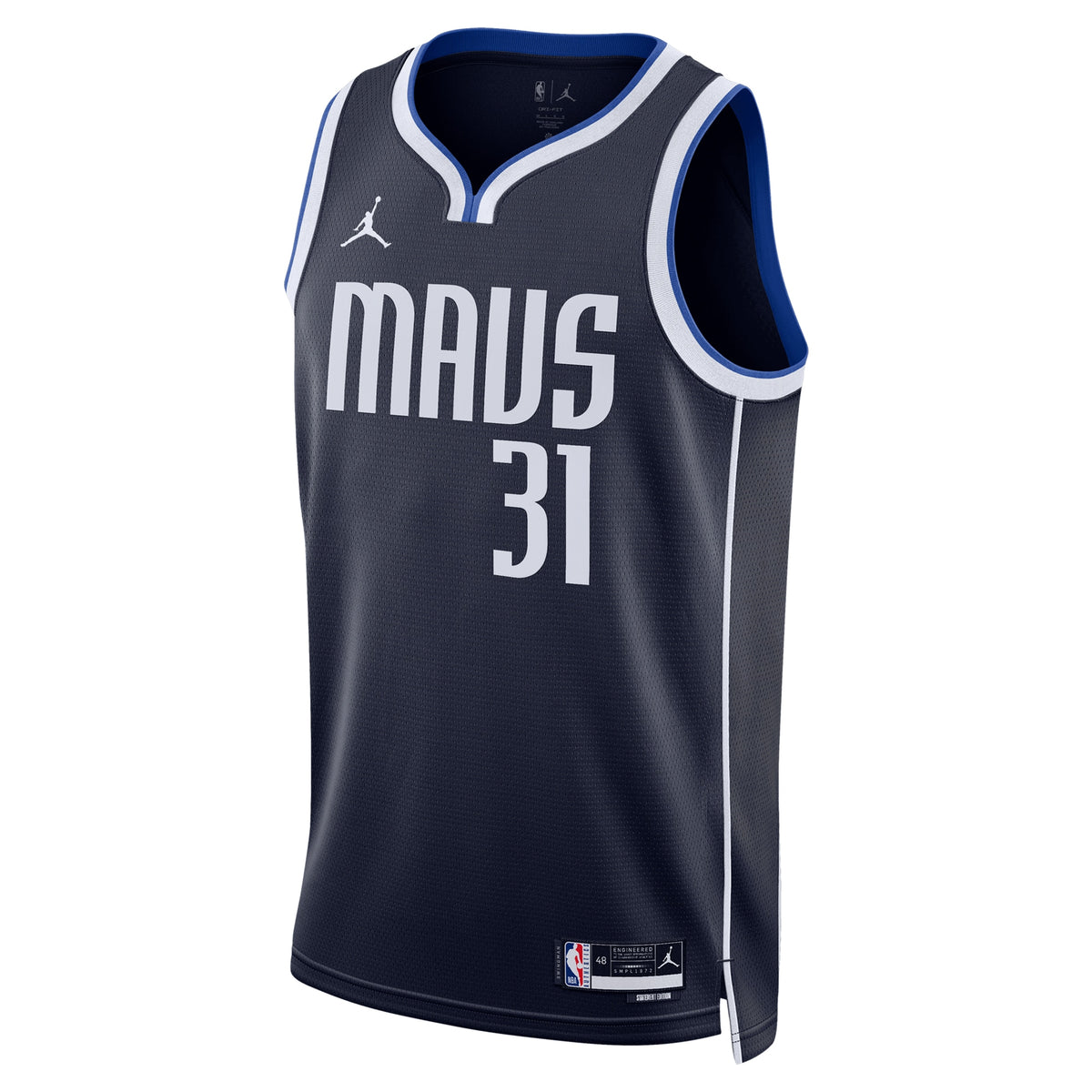 Unisex Klay Thompson Dallas Mavericks Statement Edition Swingman NBA Basketball Jersey - Navy - view 3