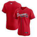 Men's Atlanta Braves Red Alternate Elite MLB Baseball Jersey - view 4