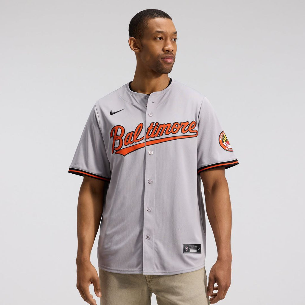 Men's Baltimore Orioles Gray Road Limited MLB Baseball Jersey - view 1