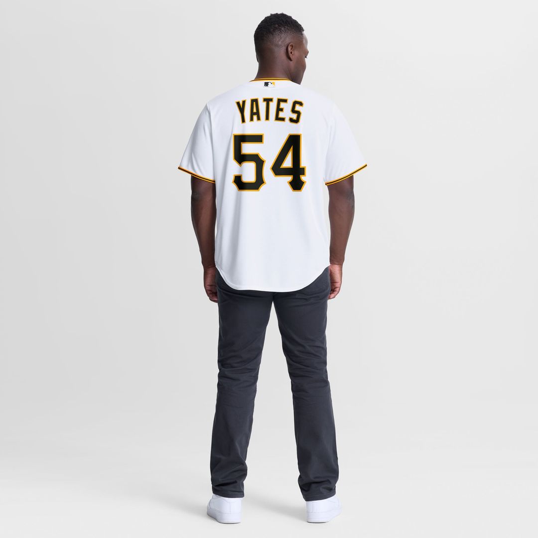 Men's Pittsburgh Pirates Kirby Yates White Home Replica MLB Baseball Jersey - view 3