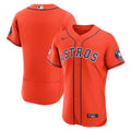 Men's Houston Astros Orange Alternate Sponsor Patch MLB Baseball Jersey - view 4