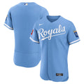 Men's Kansas City Royals Light Blue Alternate Sponsor Patch MLB Baseball Jersey - view 1