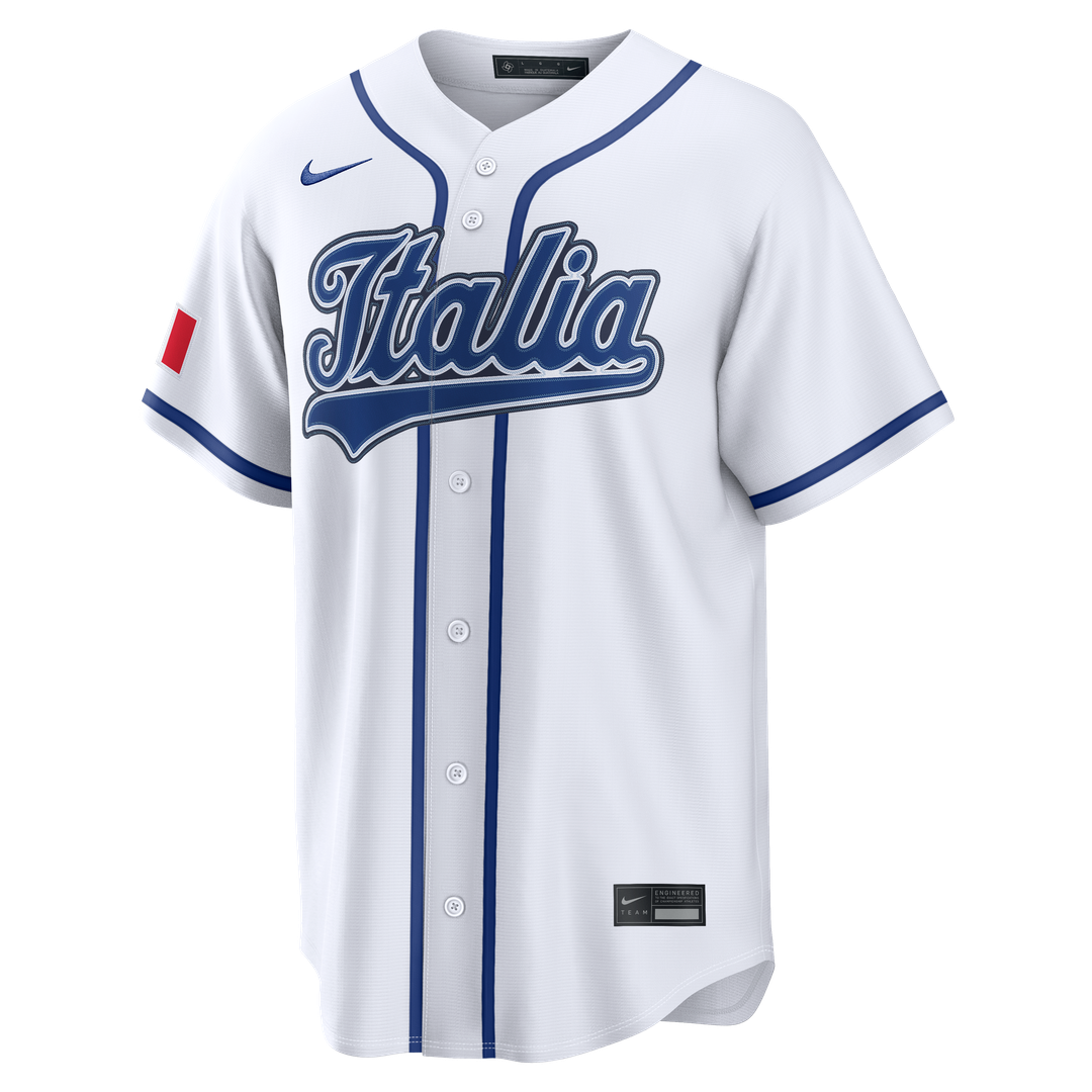 Men's Italy Baseball Vinnie Pasquantino White 2026 World Baseball Classic Home Stadium MLB Baseball Jersey - view 2