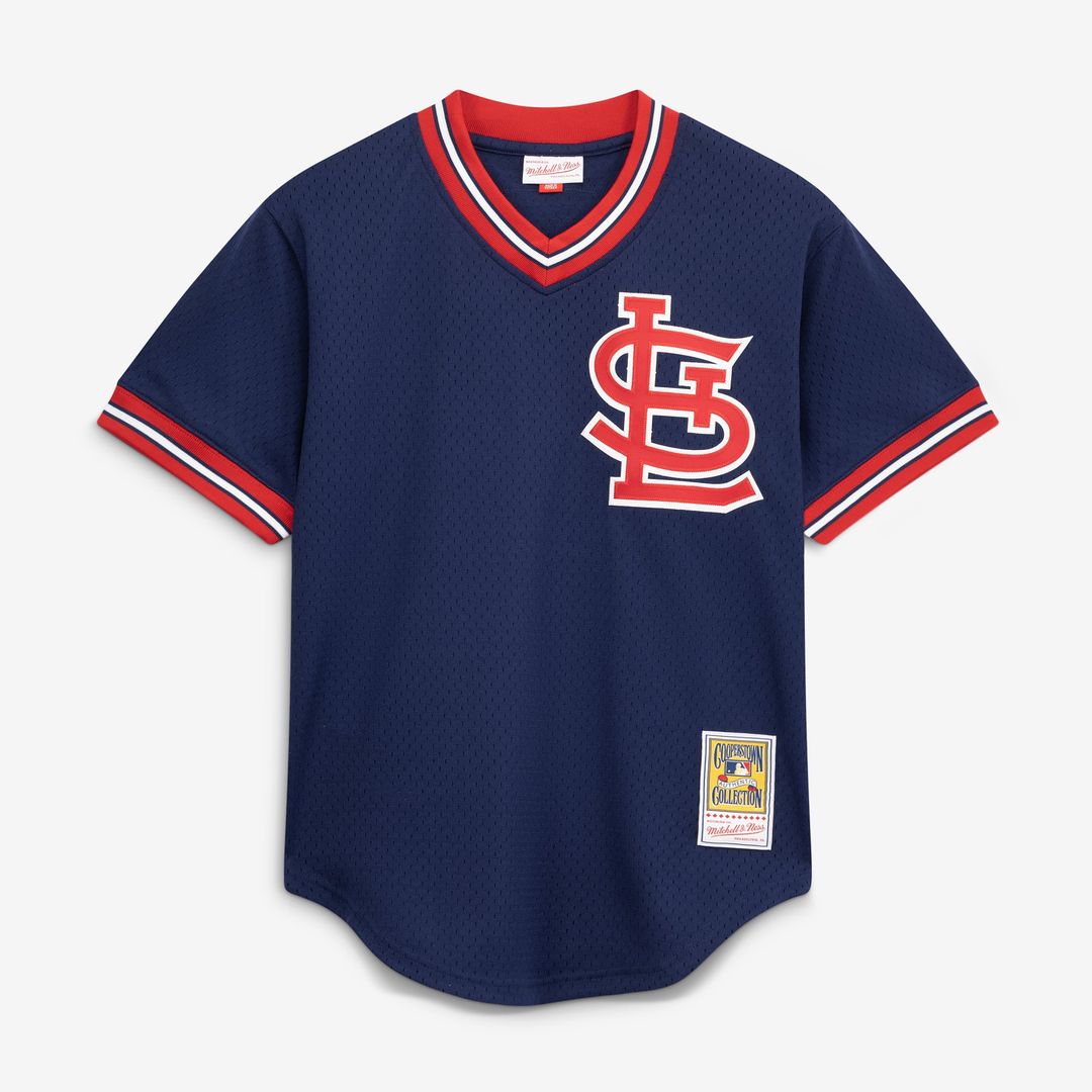 Men's St. Louis Cardinals Ozzie Smith Navy Batting Practice MLB Baseball Jersey - view 2