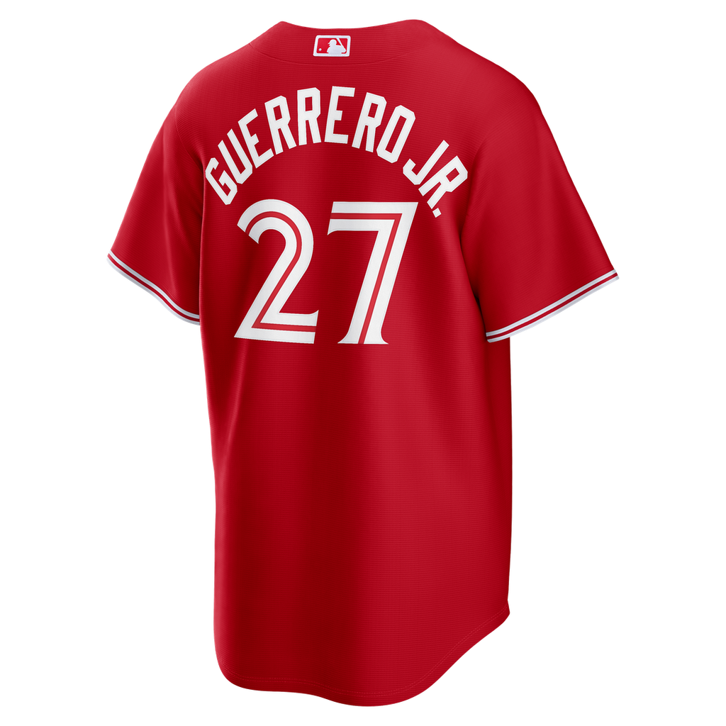 Men's Toronto Blue Jays Vladimir Guerrero Jr. Red Canada Day Replica MLB Baseball Jersey - view 6