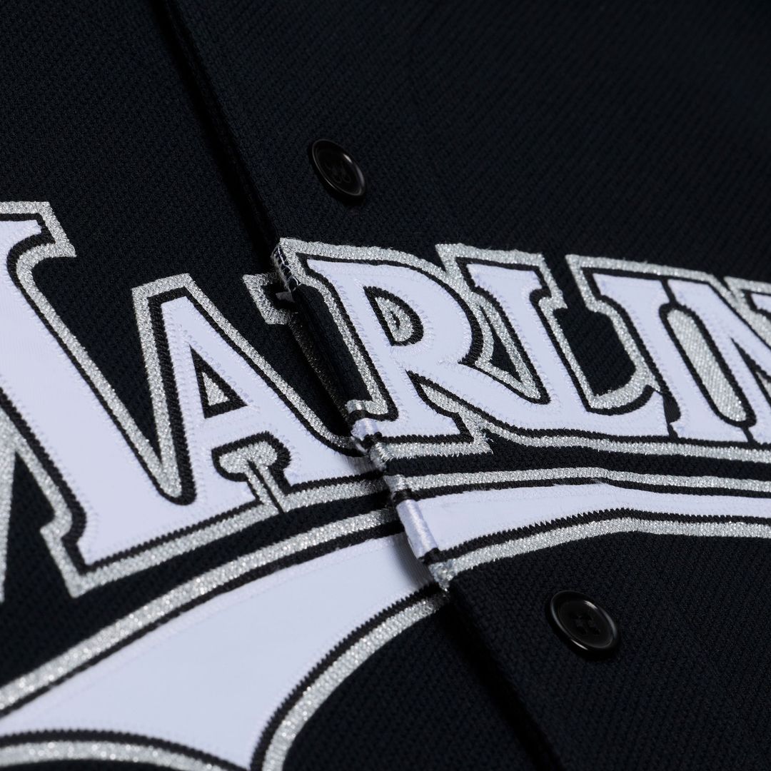 Men's Florida Marlins Miguel Cabrera Black 2003 Cooperstown Mesh Batting Practice Button-Up MLB Baseball Jersey - view 8