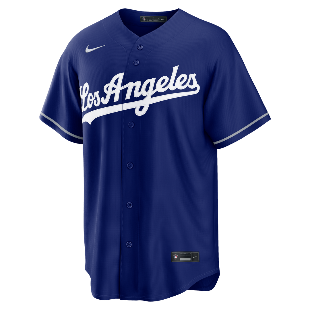 Men's Los Angeles Dodgers White Home Replica MLB Baseball Jersey - view 12