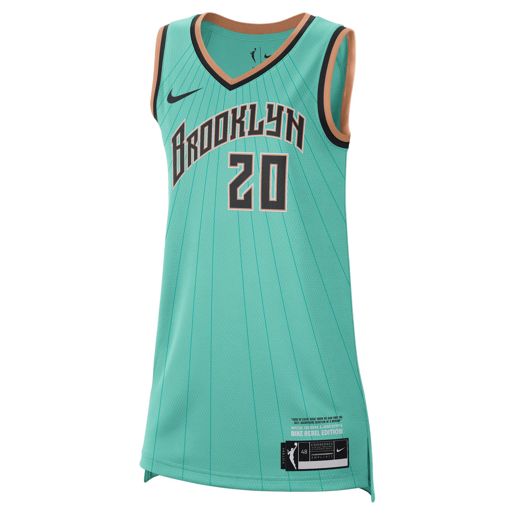 Unisex New York Liberty Rebel NBA Basketball Jersey - Sabrina Ionescu - view 3