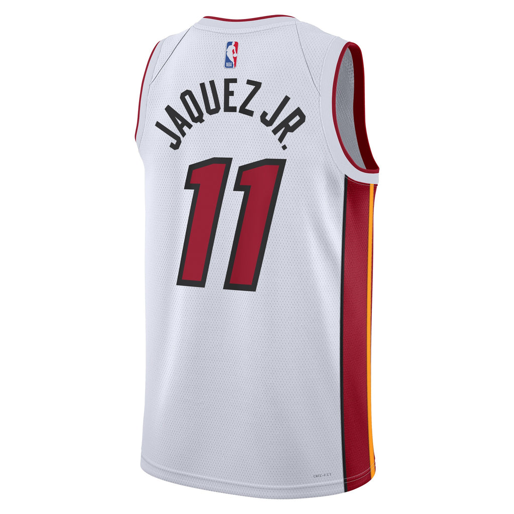 Unisex Jaime Jaquez Jr. Miami Heat Association Edition Swingman NBA Basketball Jersey - White - view 4