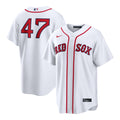 Men's Boston Red Sox Jovani Moran White Home Replica MLB Baseball Jersey - view 1