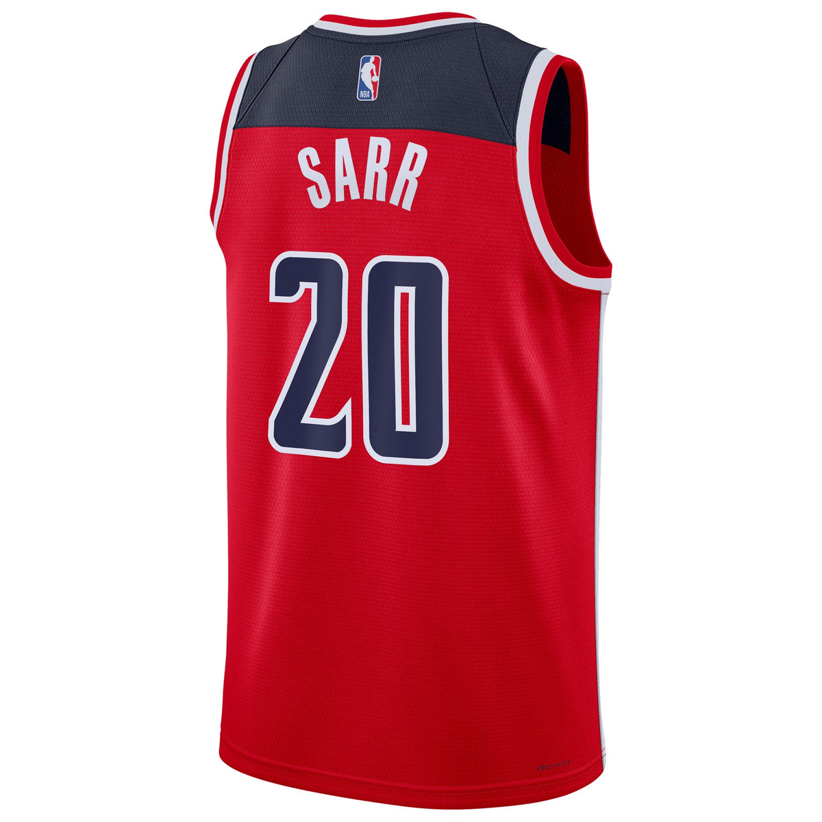 Unisex Alexandre Sarr Washington Wizards Icon Swingman NBA Basketball Jersey - Red - view 4