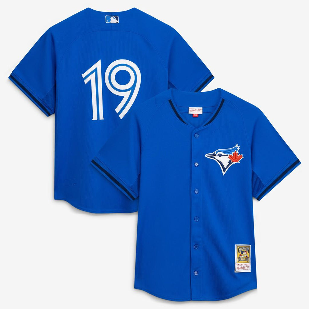 Men's Toronto Blue Jays Jose Bautista Royal Batting Practice MLB Baseball Jersey - view 1