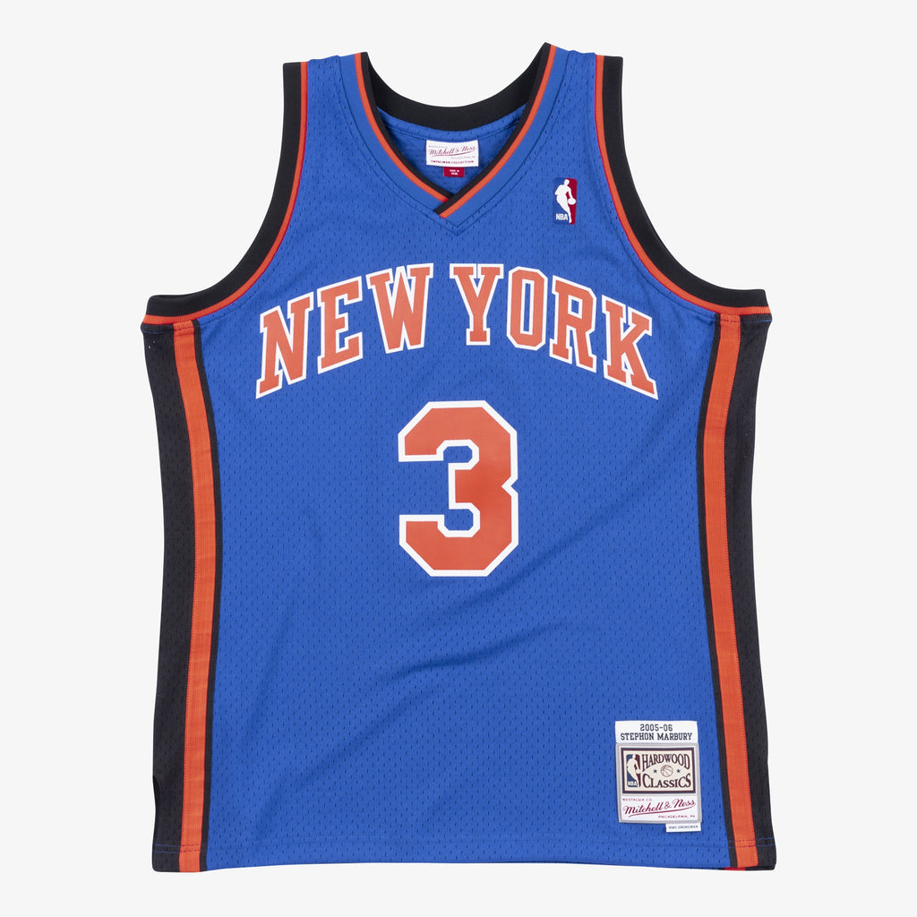 Men's New York Knicks Stephon Marbury 2006 Swingman NBA Basketball Jersey - Royal Blue - view 3