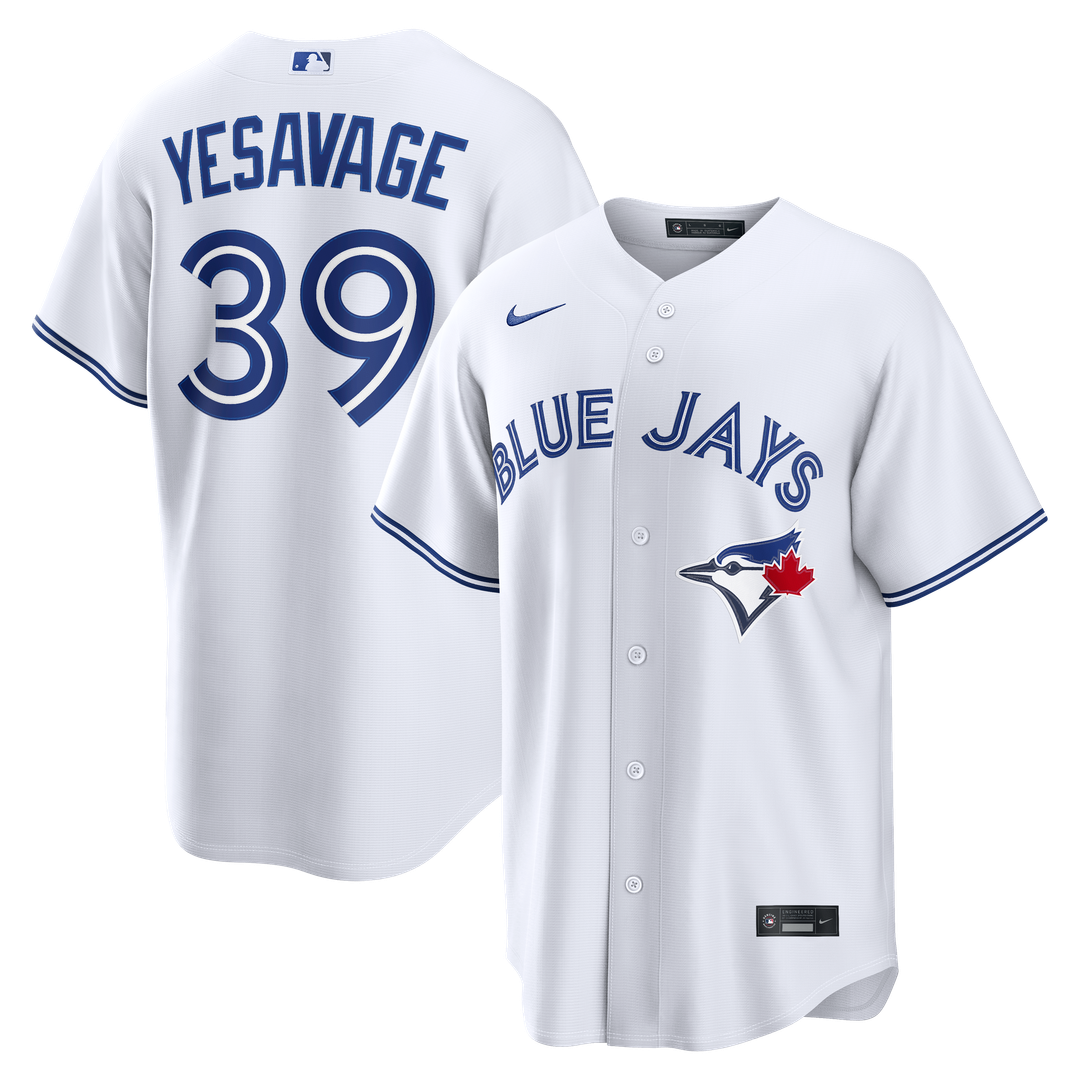 Men's Toronto Blue Jays Trey Yesavage White Home Replica MLB Baseball Jersey - view 1