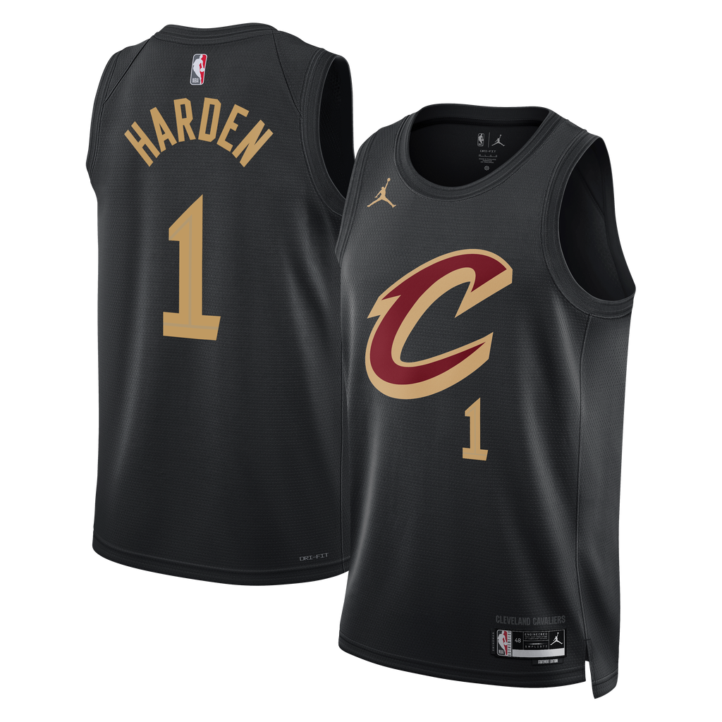 Unisex James Harden Cleveland Cavaliers Statement Edition Swingman NBA Basketball Jersey - Black - view 2