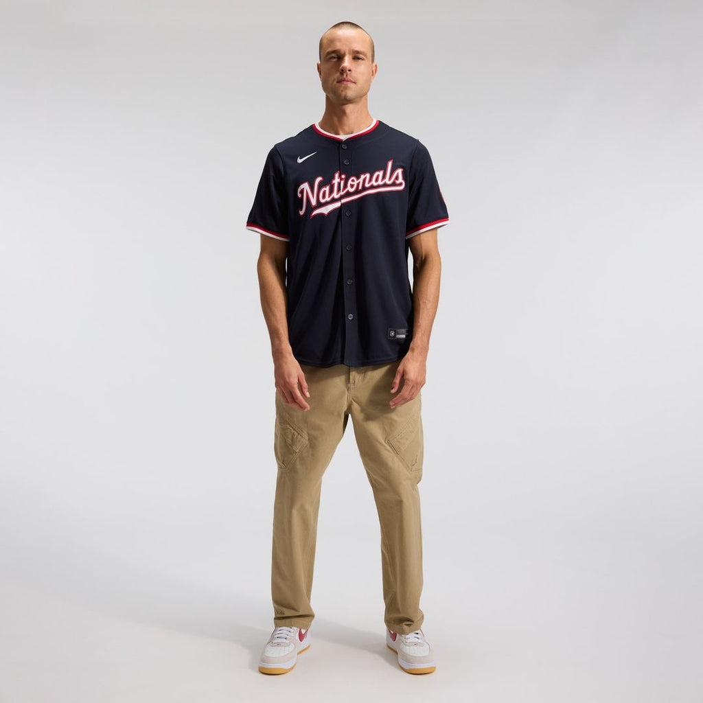 Men's Washington Nationals James Wood Navy Alternate Limited MLB Baseball Jersey - view 4