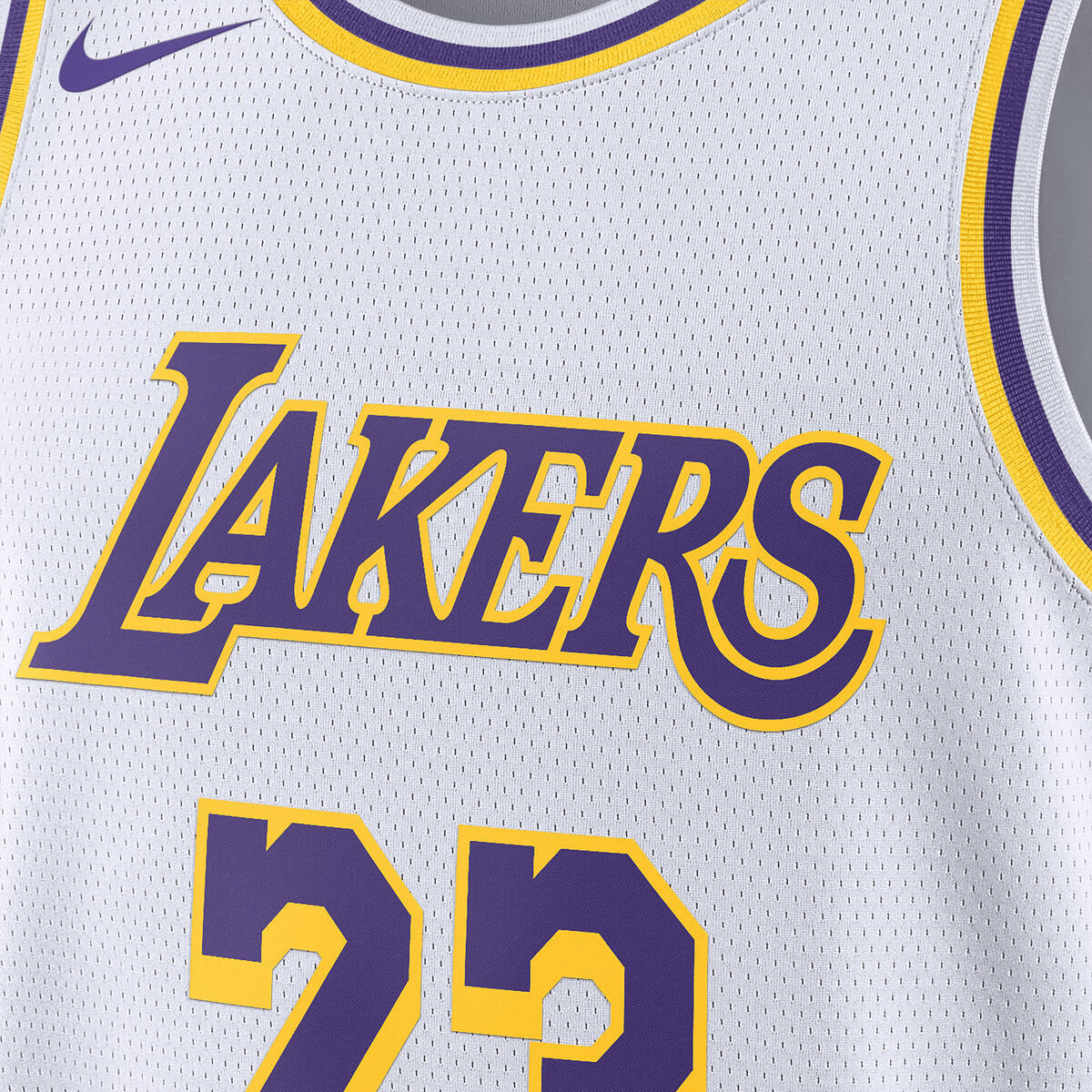 Unisex Los Angeles Lakers Association Swingman NBA Basketball Jersey - Lebron James - view 5