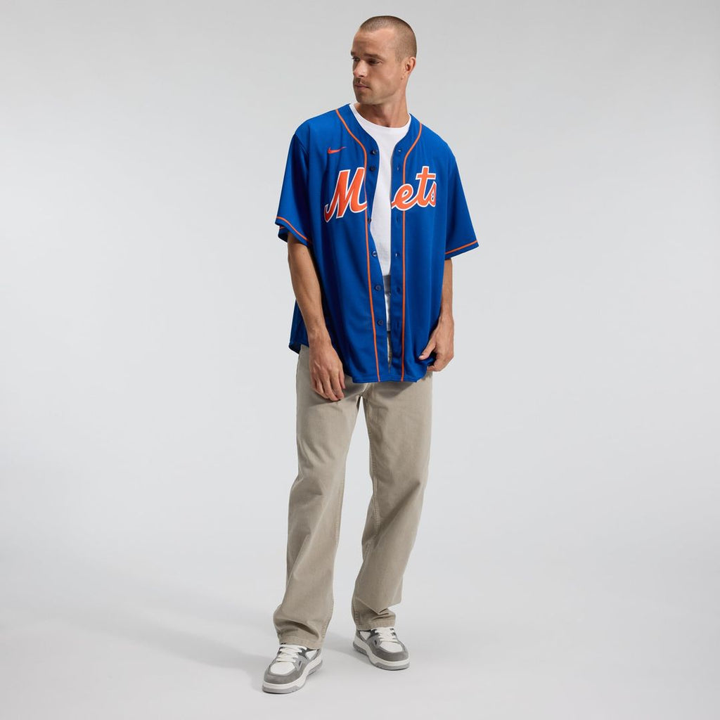 Men's New York Mets Francisco Lindor Royal Alternate Replica MLB Baseball Jersey - view 5