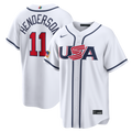 Men's USA Baseball Gunnar Henderson White 2026 World Baseball Classic Home Stadium MLB Baseball Jersey - view 1