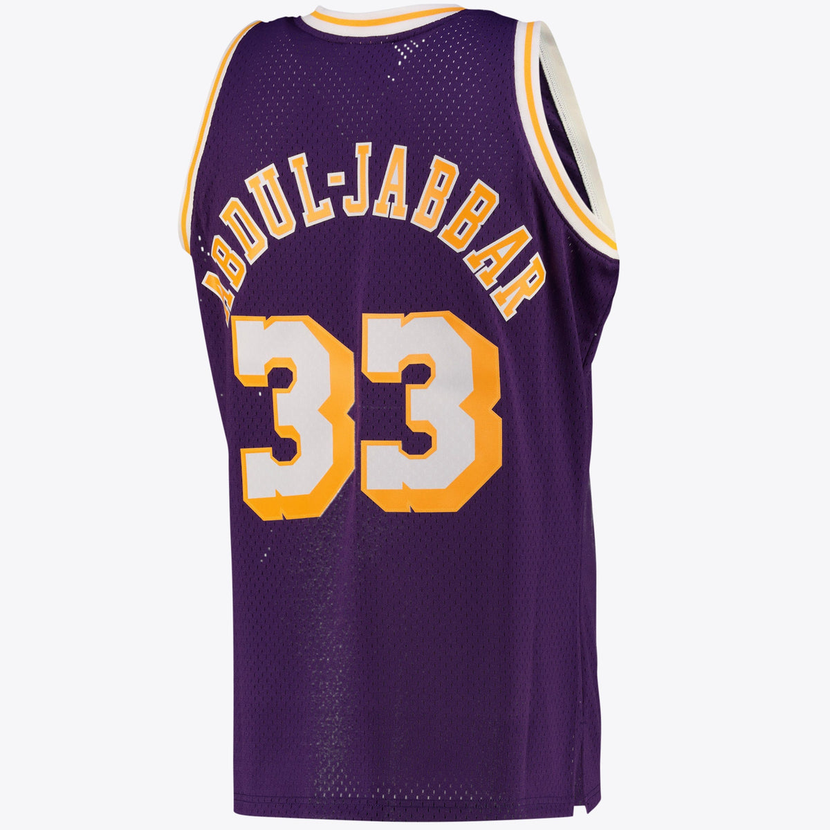 Men's Los Angeles Lakers Kareem Abdul-Jabbar Alternate Swingman NBA Basketball Jersey - Purple - view 3