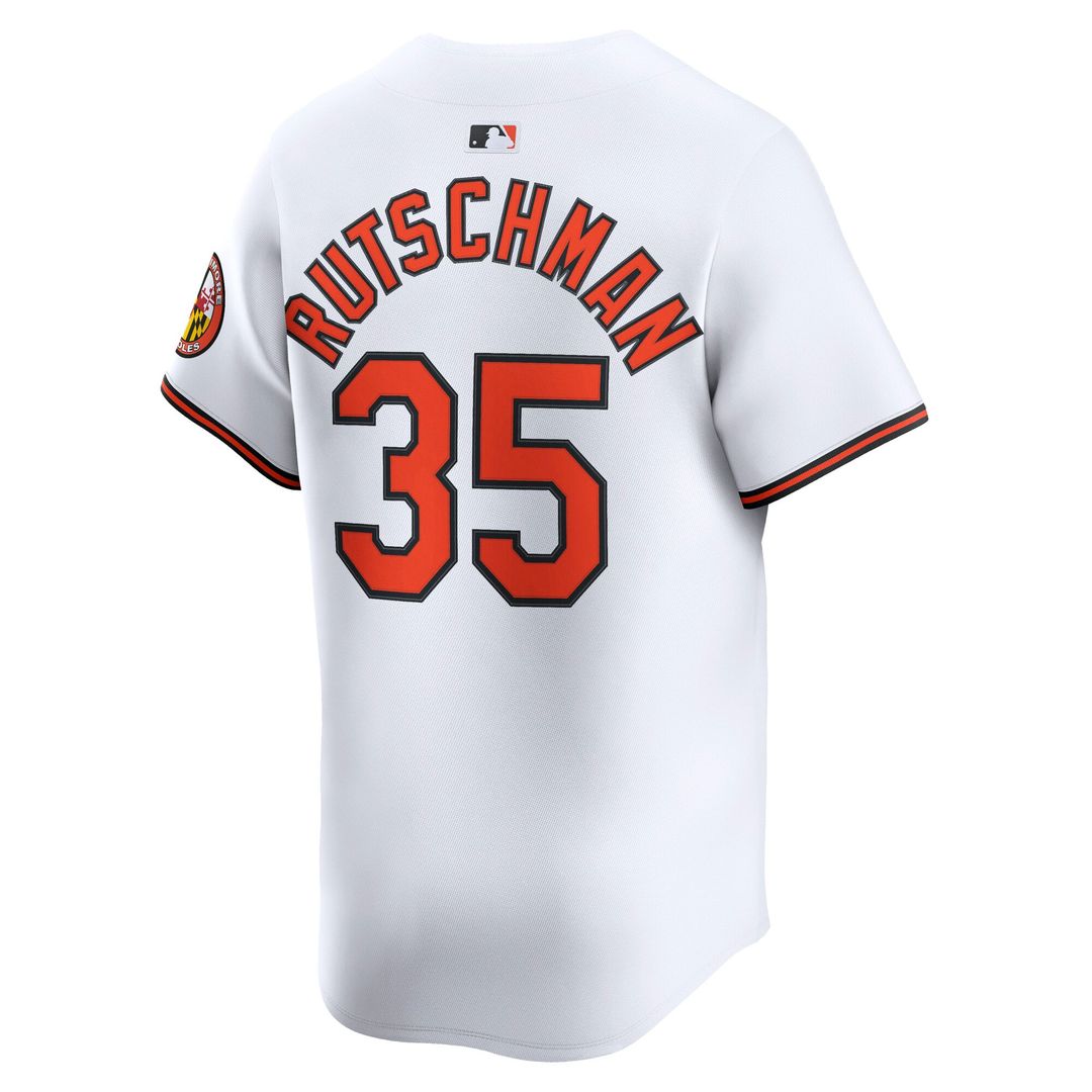 Men's Baltimore Orioles Adley Rutschman White Home Limited MLB Baseball Jersey - view 3