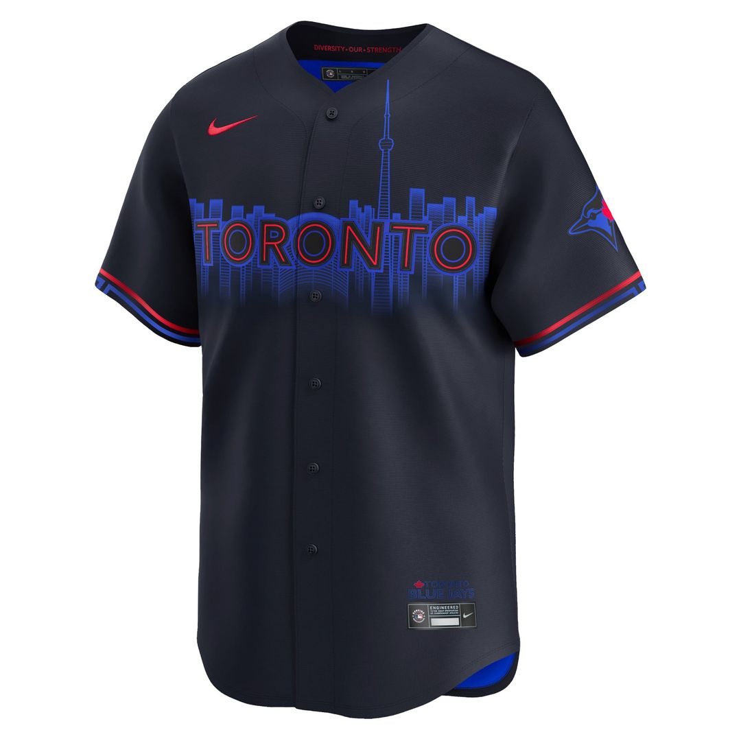 Men's Toronto Blue Jays Navy 2024 City Connect Limited MLB Baseball Jersey - view 2