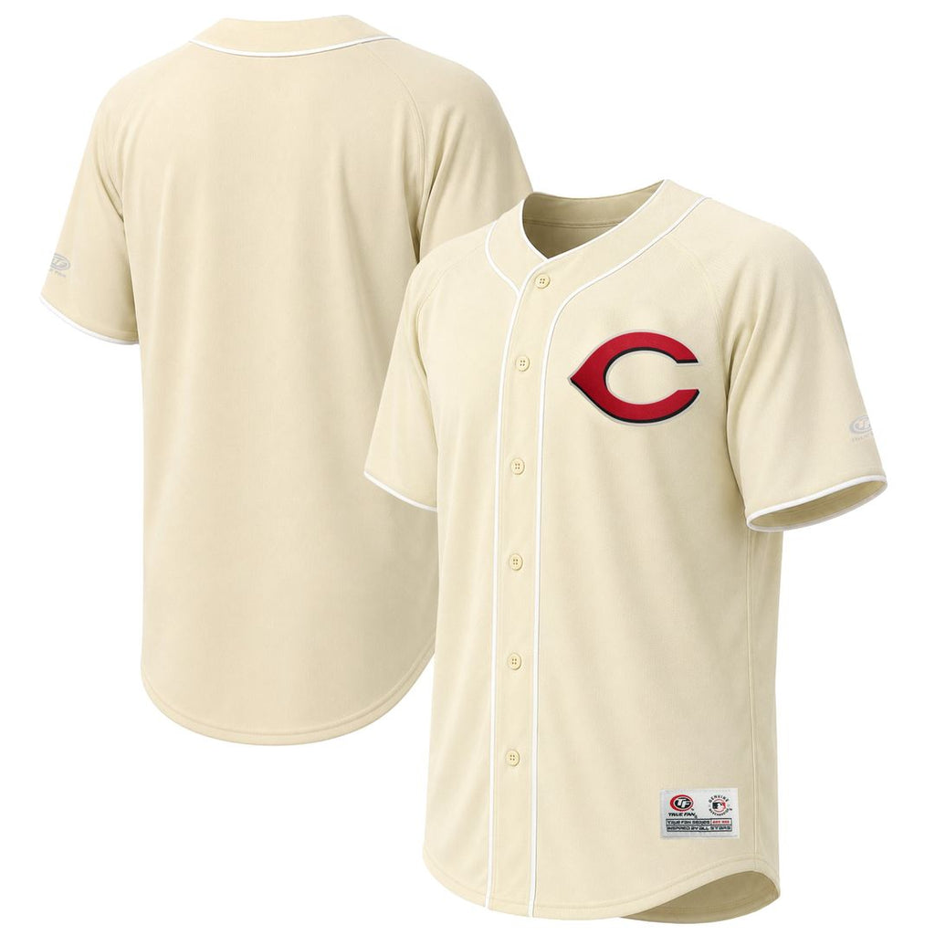 Men's Cincinnati Reds Cream Fashion MLB Baseball Jersey - view 1