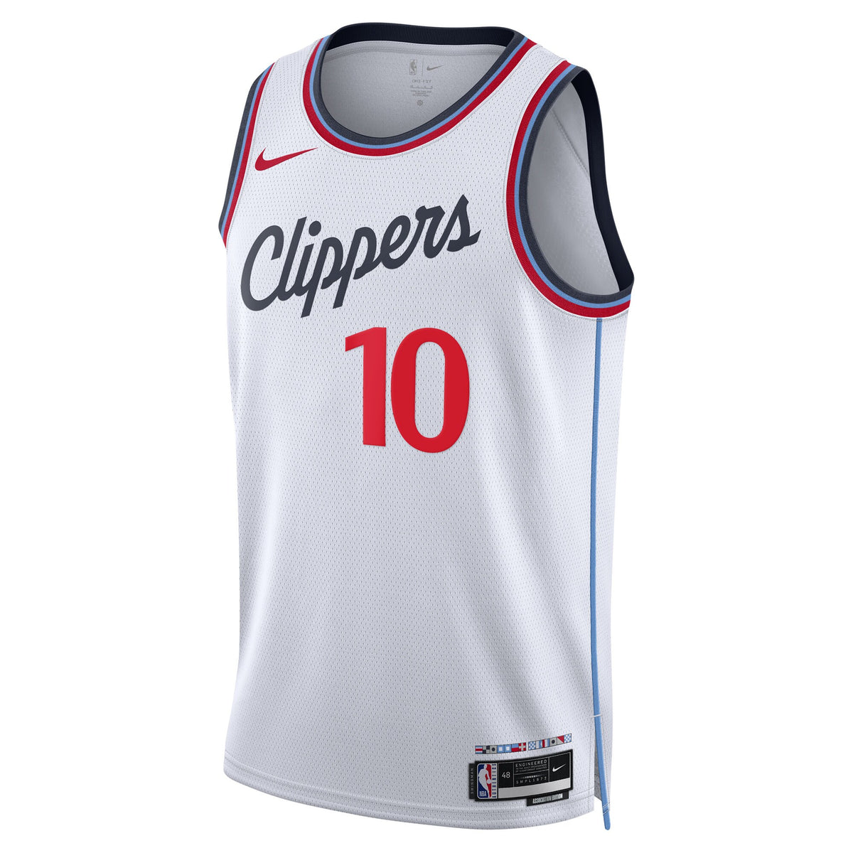 Unisex Darius Garland Los Angeles Clippers Association Edition Swingman NBA Basketball Jersey - White - view 3