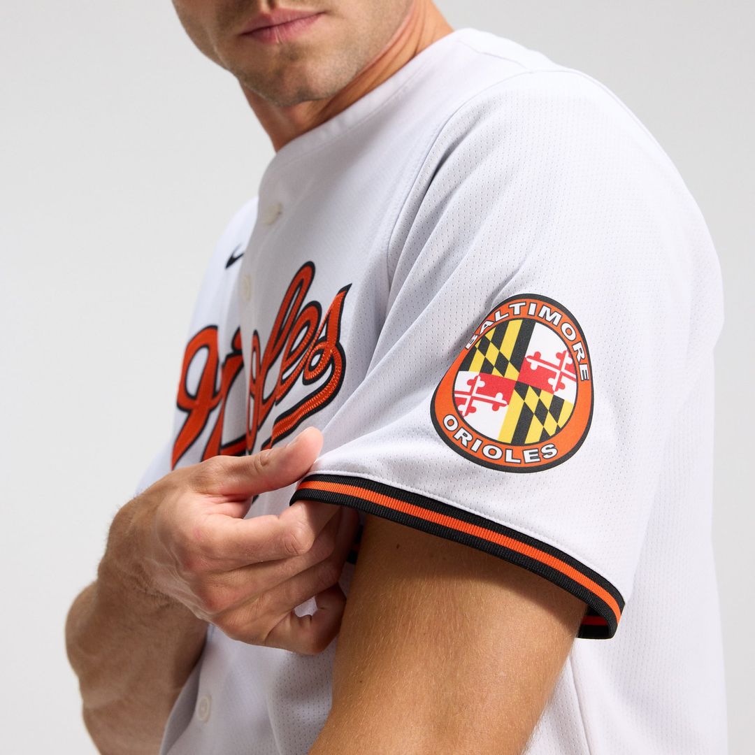 Men's Baltimore Orioles White Home Limited MLB Baseball Jersey - view 22