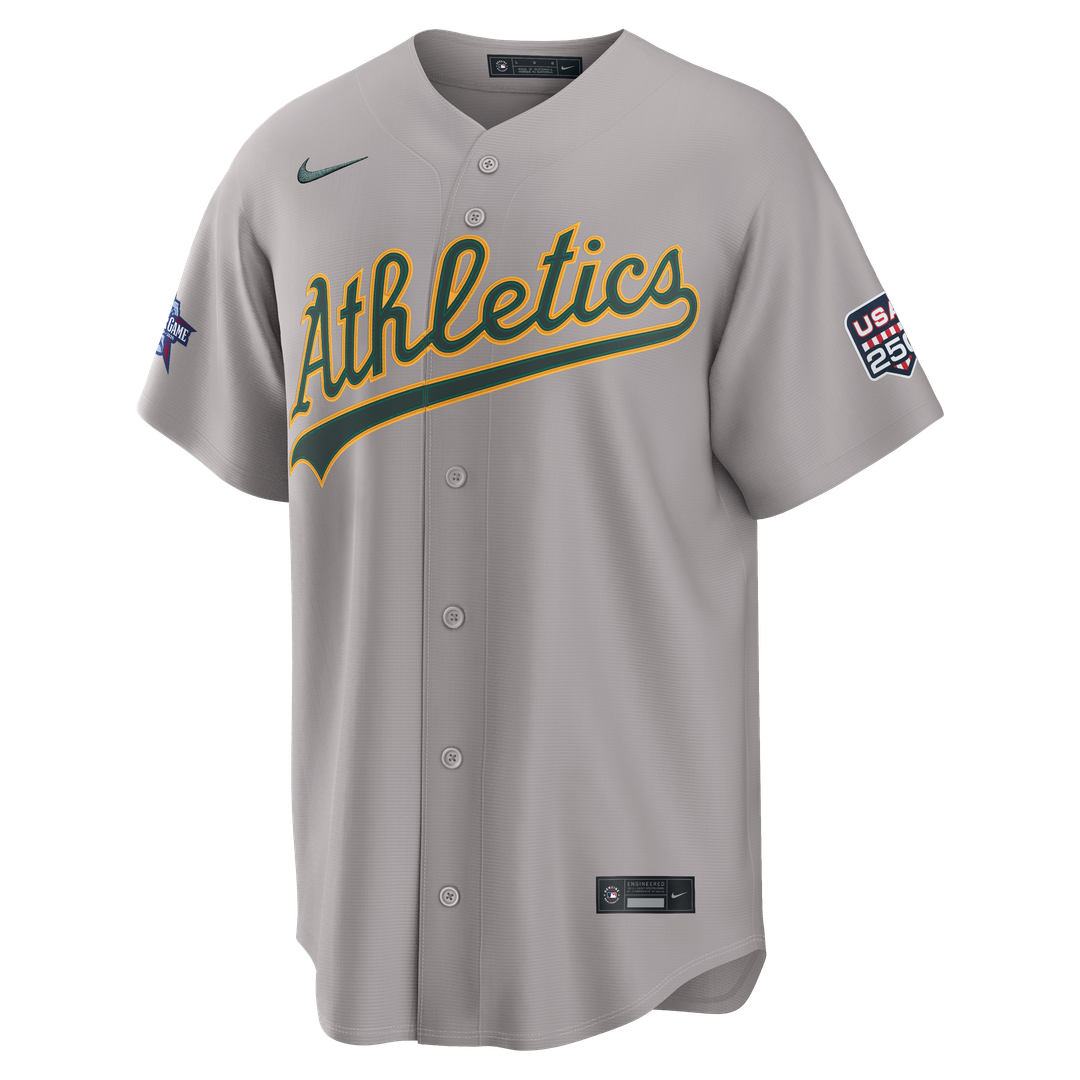 Men's 2026 All-Star Game Men's Athletics Shea Langeliers Gray Replica MLB Baseball Jersey - view 2