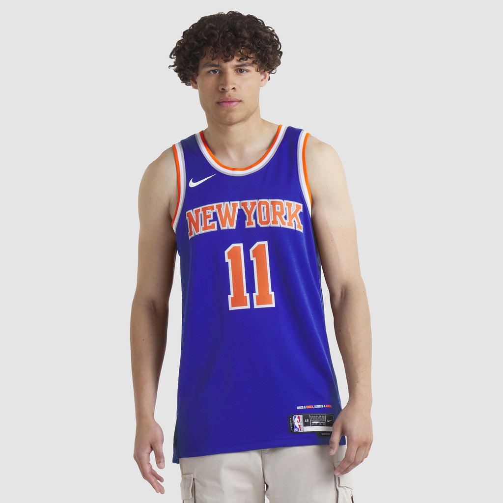 Unisex Jalen Brunson New York Knicks Replica Icon Swingman NBA Basketball Jersey - Unisex - view 5