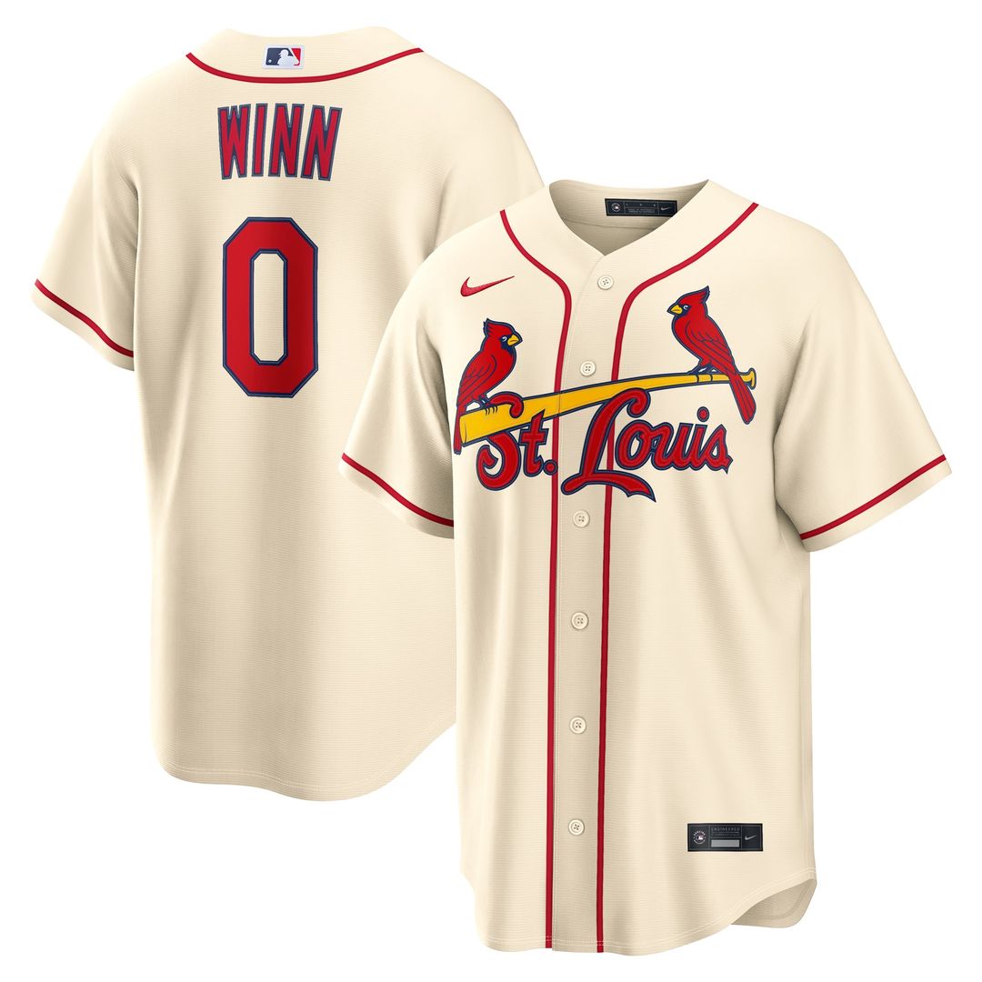 Men's St. Louis Cardinals Masyn Winn Cream Alternate Replica MLB Baseball Jersey - view 1