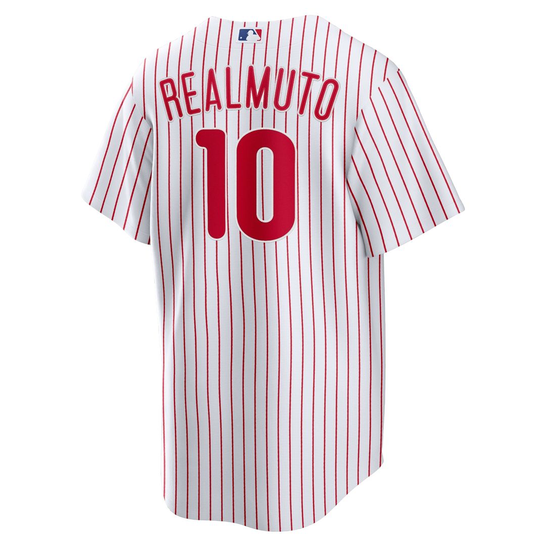 Men's Philadelphia Phillies JT Realmuto White Home Replica Player Name MLB Baseball Jersey - view 3