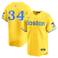 Men's Boston Red Sox David Ortiz Yellow Alternate 3 Limited MLB Baseball Jersey - view 1