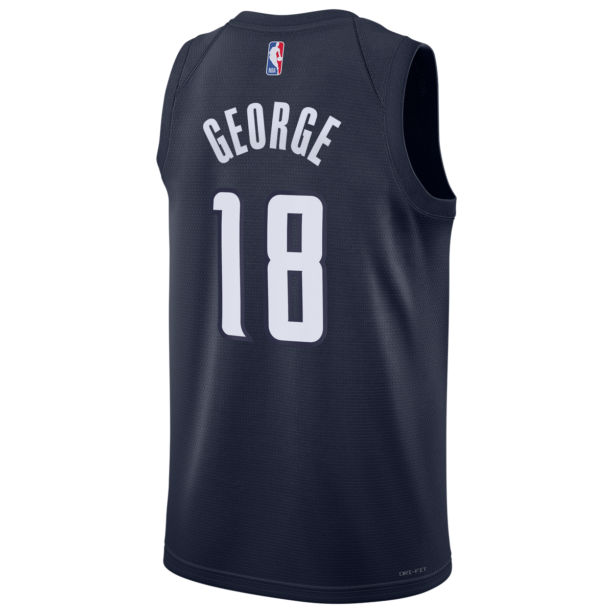 Men's Kyshawn George Washington Wizards Statement Edition Swingman NBA Basketball Jersey - Navy - view 4