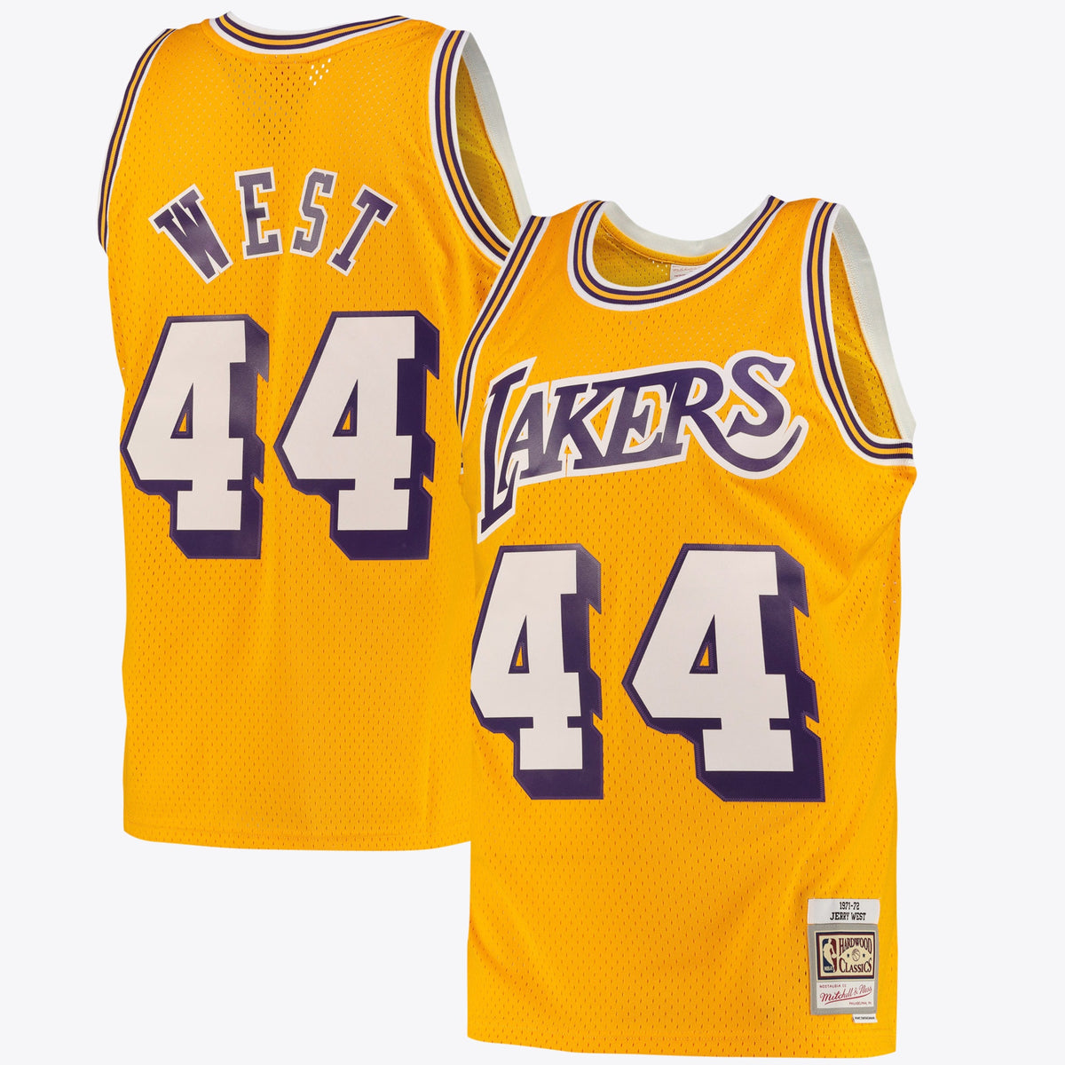 Men's Los Angeles Lakers Jerry West Road Swingman NBA Basketball Jersey - Light Gold - view 1