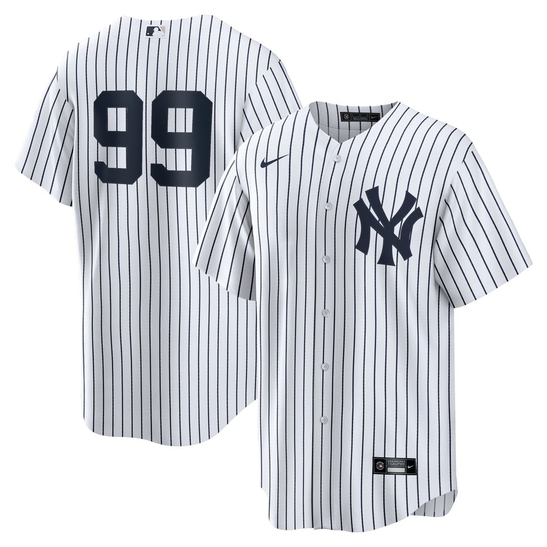 Men's New York Yankees Aaron Judge White Home Replica MLB Baseball Jersey - view 1