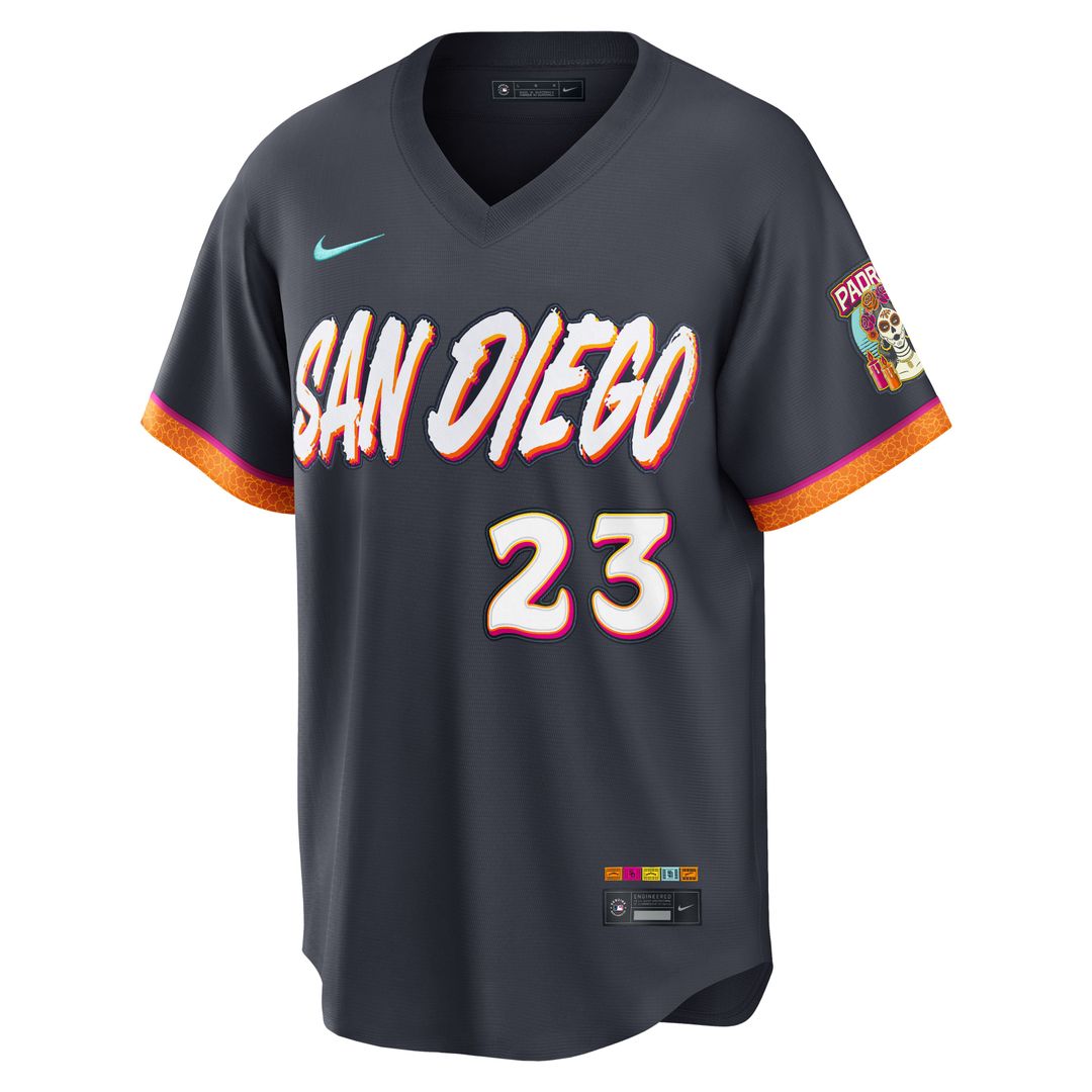 Men's San Diego Padres Fernando Tatis Jr. Obsidian 2026 City Connect Stadium MLB Baseball Jersey - view 2