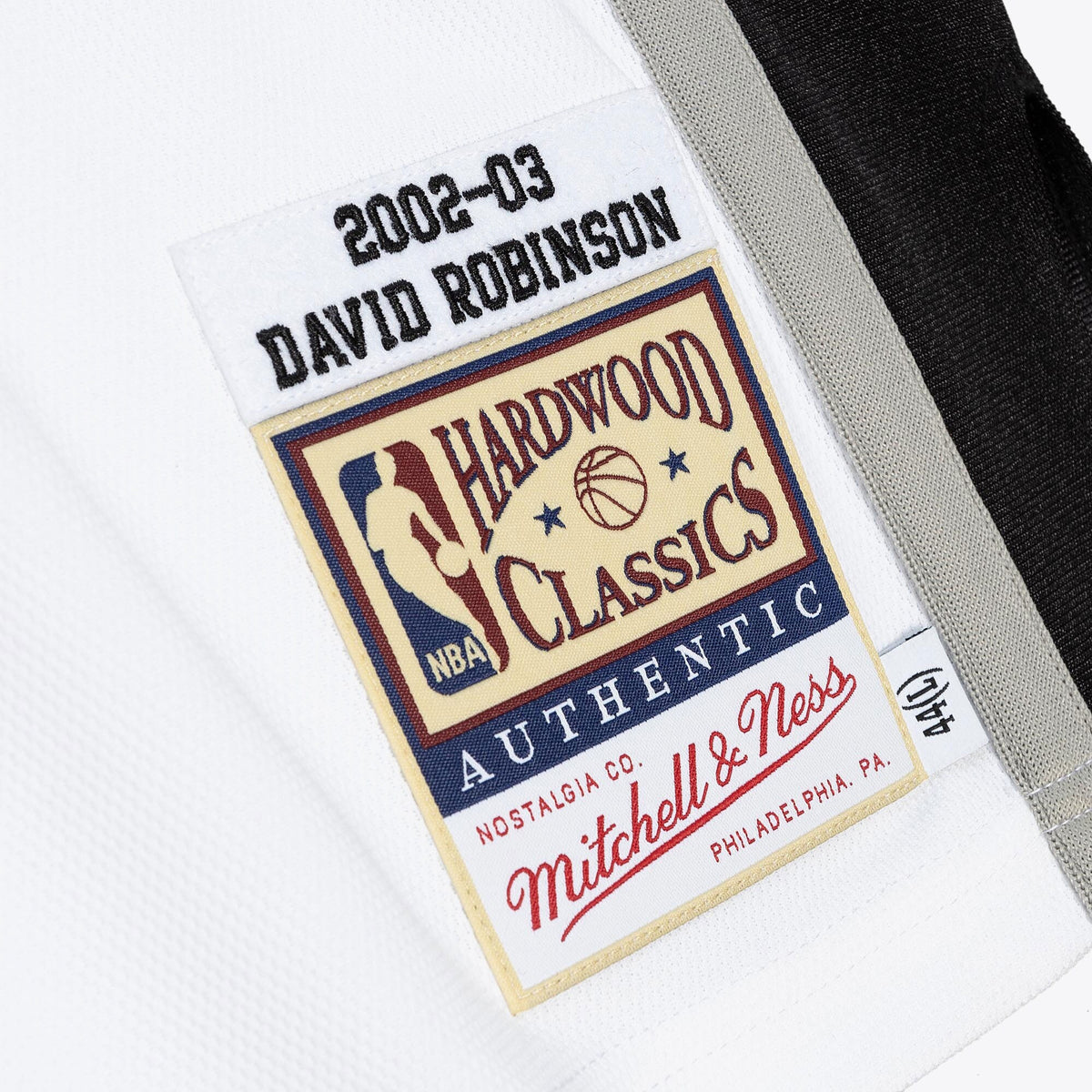 Men's San Antonio Spurs David Robinson 2002 Home Finals NBA Basketball Jersey - White - view 6