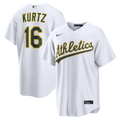 Men's Athletics Nick Kurtz White Home Replica MLB Baseball Jersey - view 1