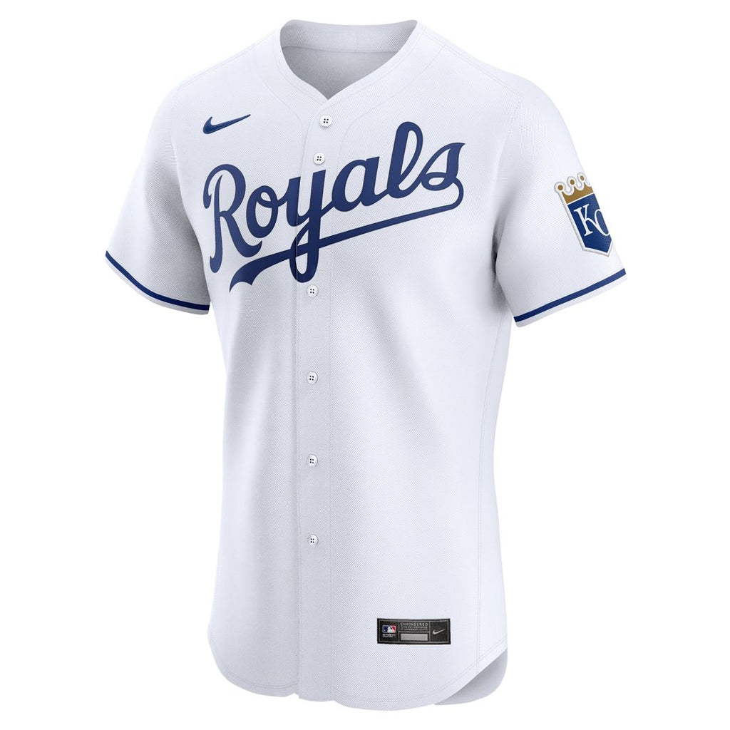 Men's Kansas City Royals White Home Elite MLB Baseball Jersey - view 2
