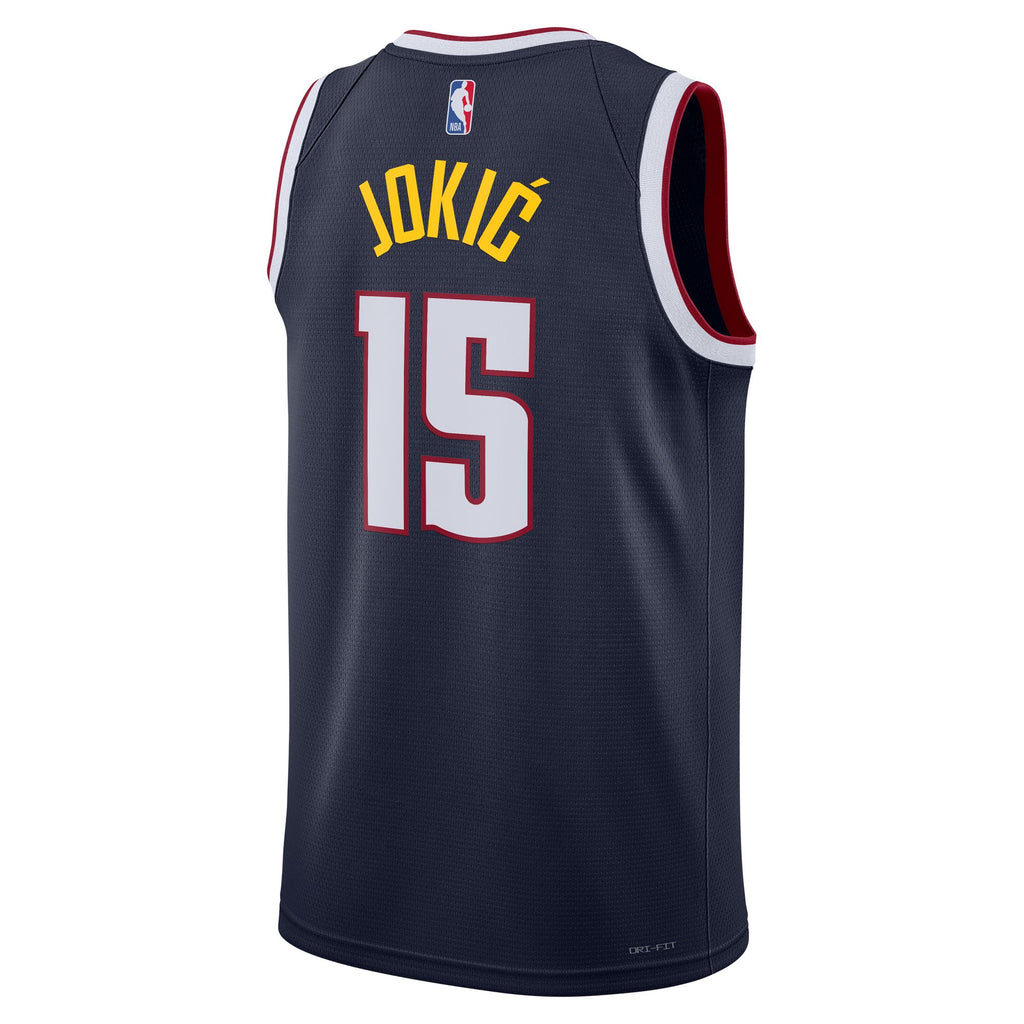 Unisex Denver Nuggets Icon Edition Swingman NBA Basketball Jersey - Nikola Jokic - view 4