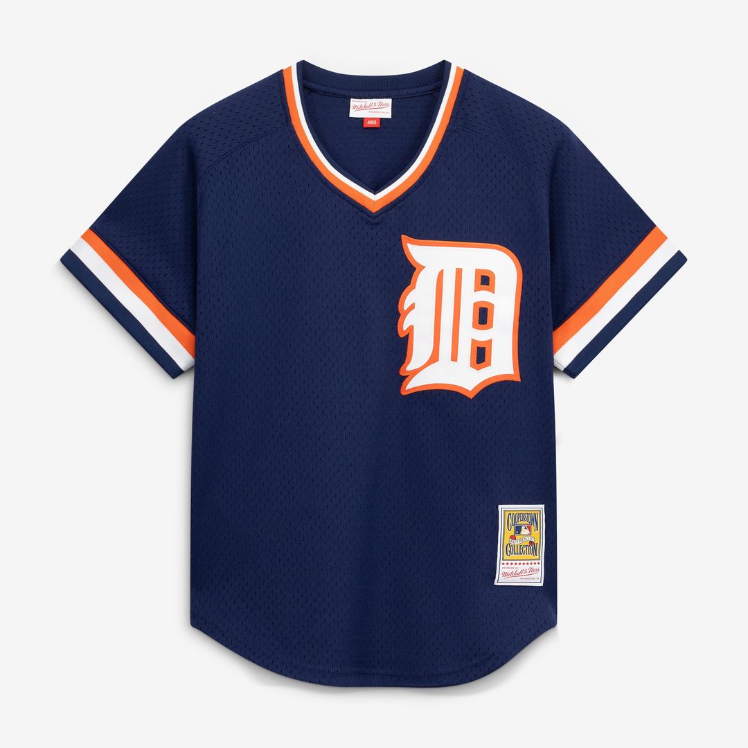 Men's Detroit Tigers Kirk Gibson Navy Batting Practice MLB Baseball Jersey - view 2