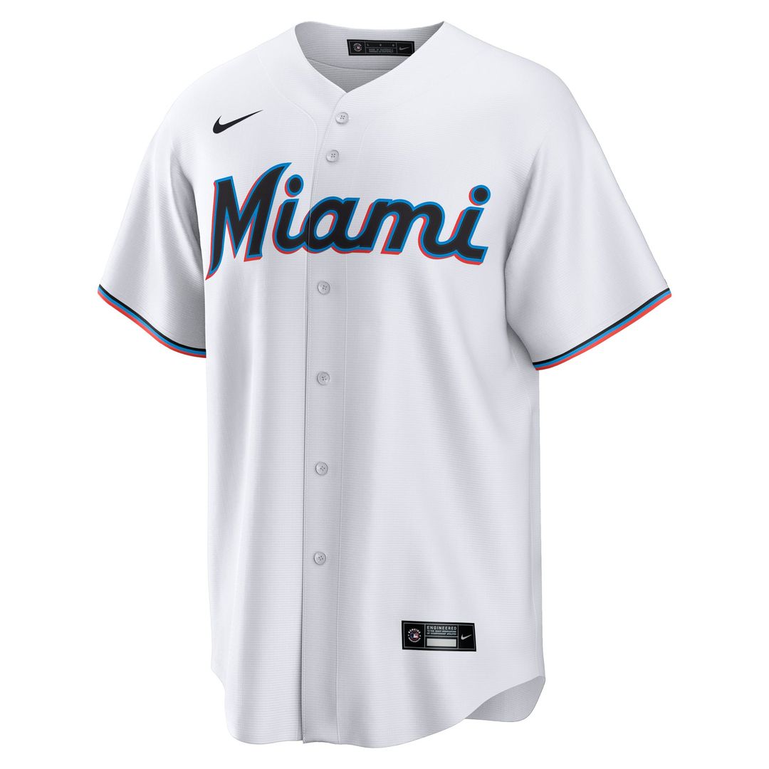 Men's Miami Marlins Agustín Ramírez White Home Replica MLB Baseball Jersey - view 2