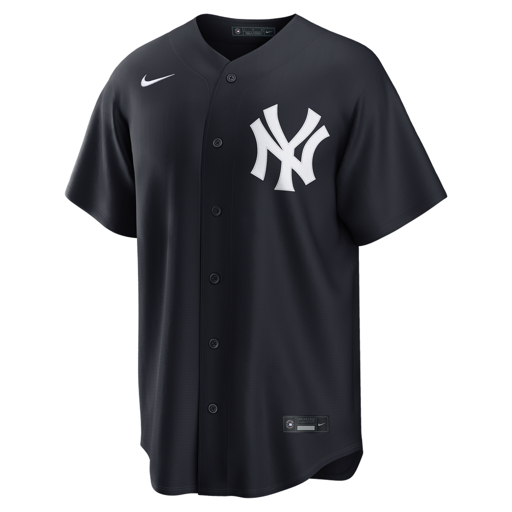 Men's New York Yankees Navy Alternate Replica MLB Baseball Jersey - view 2