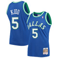 Men's Jason Kidd Blue Dallas Mavericks 1994-95 Hardwood Classics Swingman NBA Basketball Jersey - view 1